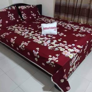 king size full cotton fabric panel bedsheet