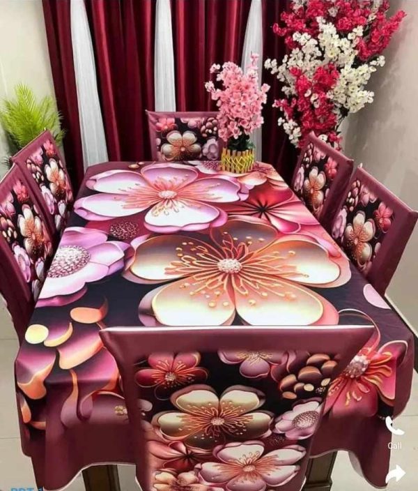 china premium 3d print table cloth set