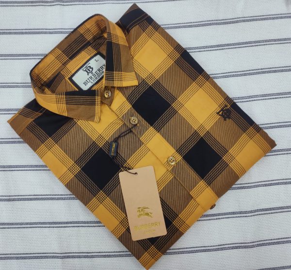 premium quality garments cotton full sleeve check shirt