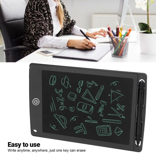 12" lcd writing digital tablet drawing pad, erasable
