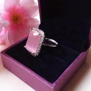 royal shine rectangle stone ring