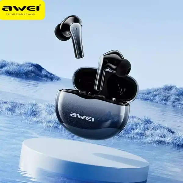 awei t62 4 mic enc earphones bluetooth 5.3 earbuds