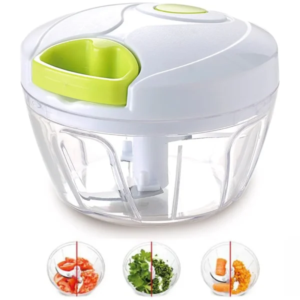manual food chopper for vegetable fruits nuts onions chopper hand pull mincer blender mixer food processor