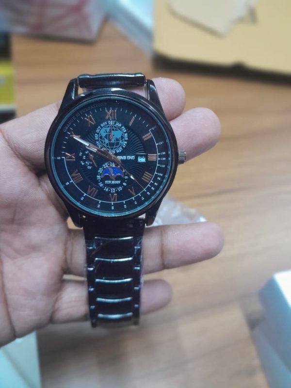 binbond b3982 new style silver men quartz watch authentic stainless steel band date display dials decoration watch