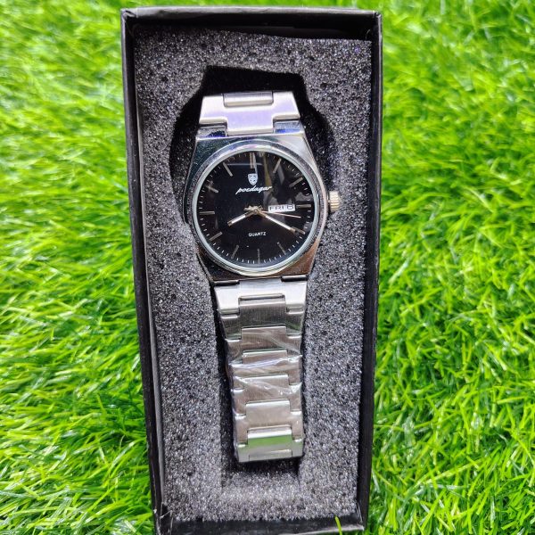 poedagar 930 men's new luxury luminous date week stainless steel quartz watch for men