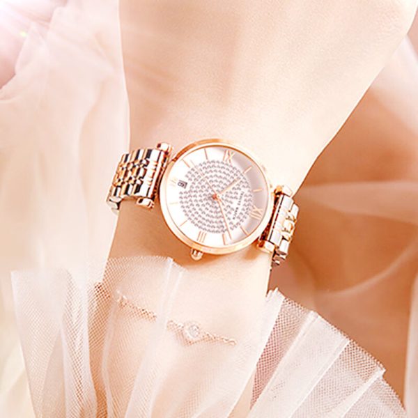 trsoye women's two tone chain watch