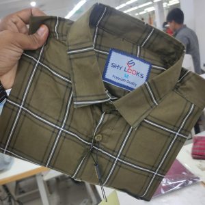 burberry london cotton full sleeve check shirt