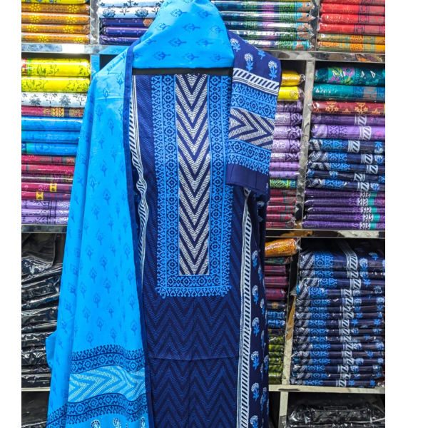 new exclushive collection high qualitiey cotton printed three piece