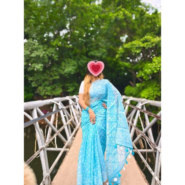 সেমি মসলিন শাড়ি