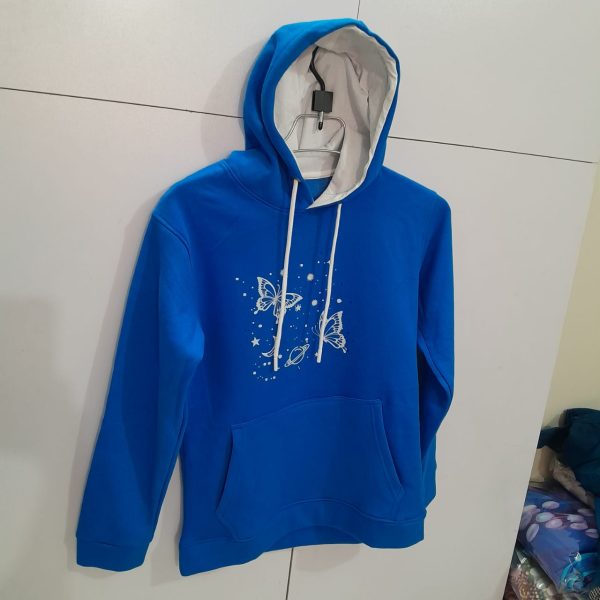 premium comfortable (butterflies glove) ladies winter hoodie