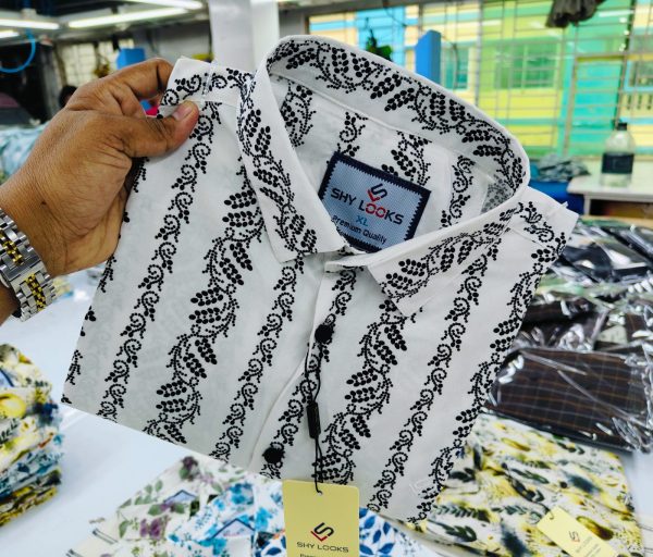 premium china lilen half sleeve shirt