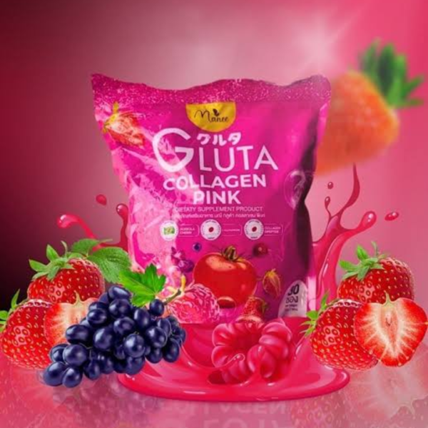 manee gluta collagen pink juice – 1 pack (30 sachets)