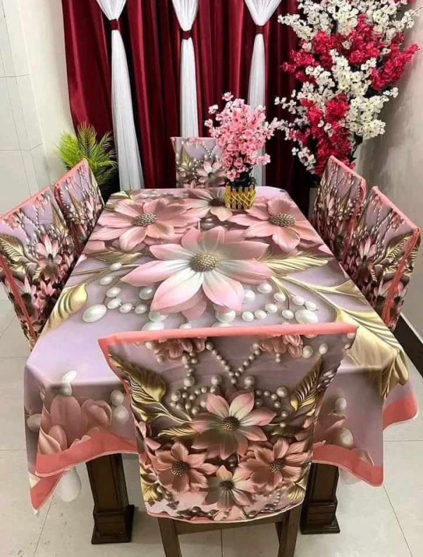 china premium 3d print table cloth set