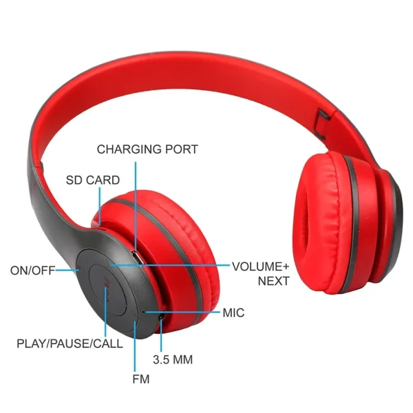 p47 wireless bluetooth headphone