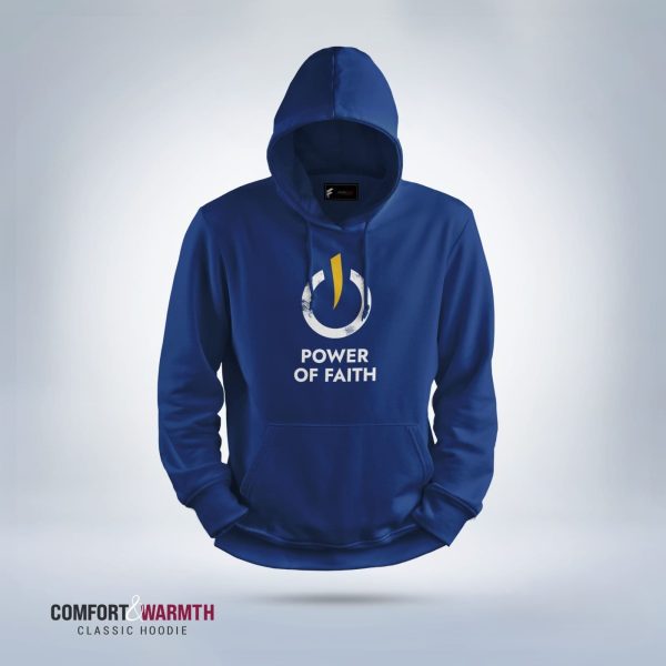 power of faith islamic hoodie (royal blue)