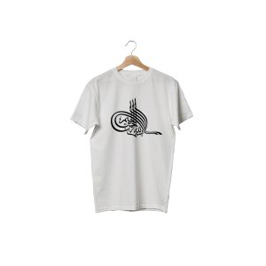 men's jersey febrics t shirt with islamic calligraphy