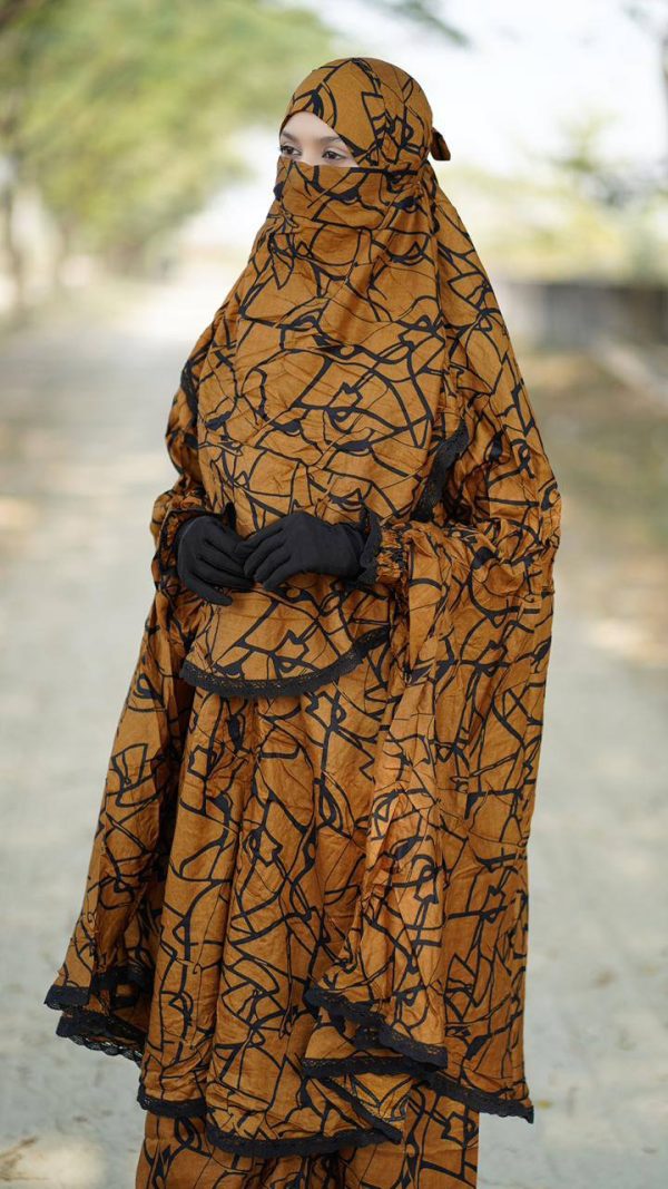 elegant palazzo long khimar set