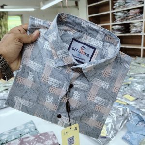 pure cotton full sleeve print shirt for men's
