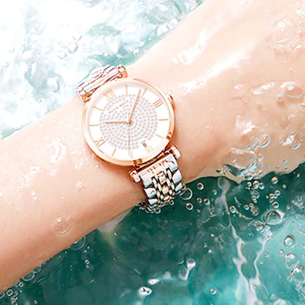 trsoye women's two tone chain watch