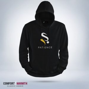 “patience” islamic hoodie (black)