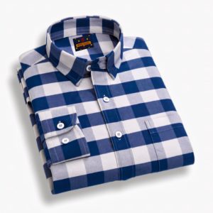 men's long sleeve check shirt