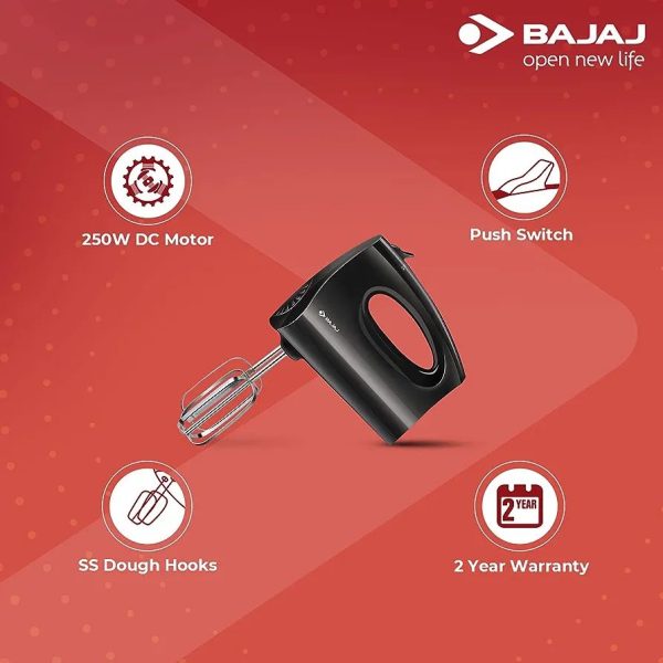 bajaj powerful 250w hand mixer hm 01