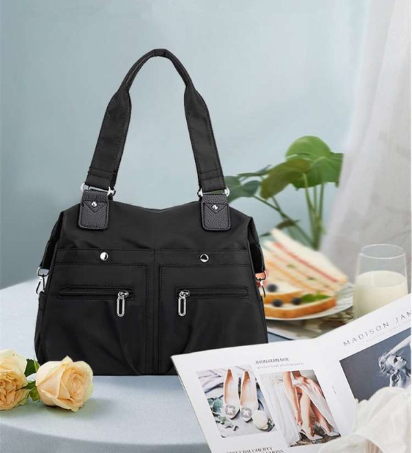 women's handbag solid (black)