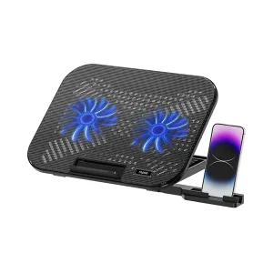 rapoo cf200 high efficiency laptop cooling pad – black
