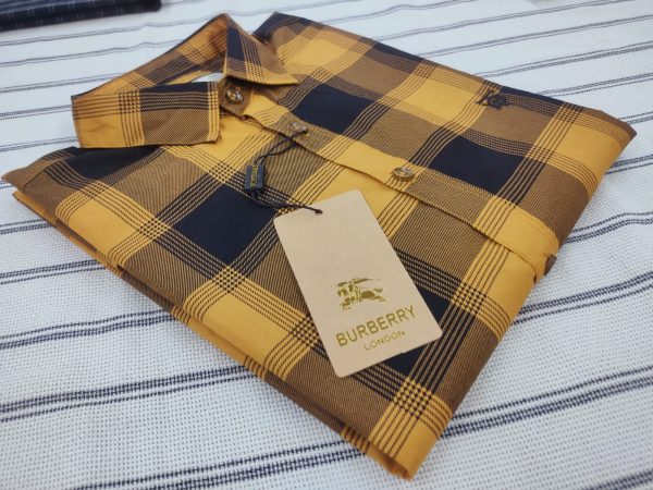premium quality garments cotton full sleeve check shirt