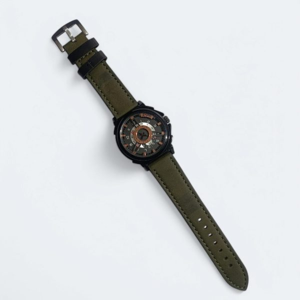 signature trendy men watch (olive )