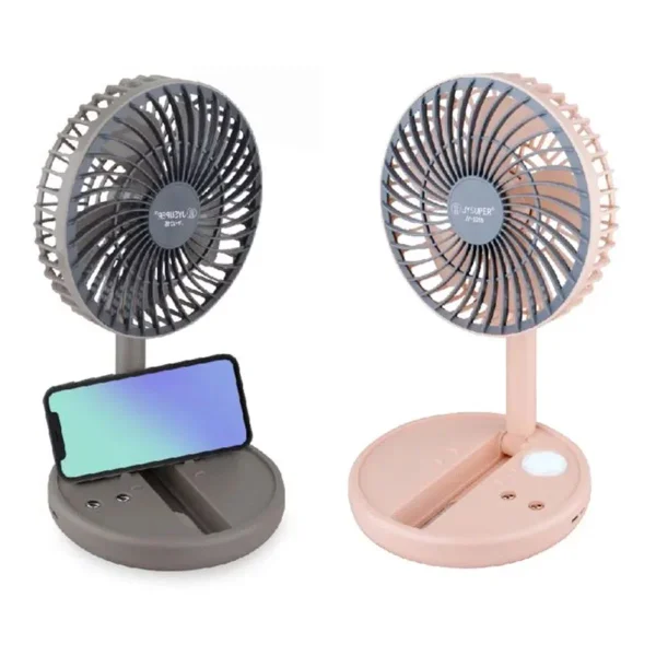 jy 2215 jysuper professional rechargeable fan with led light