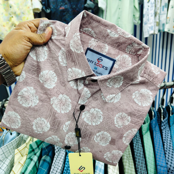 pure cotton full sleeve print shirt for men's