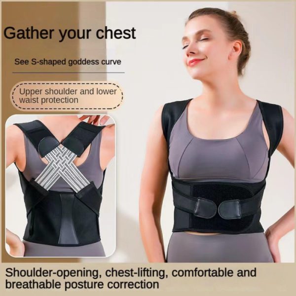 premium adjustable back posture corrector belt for women men