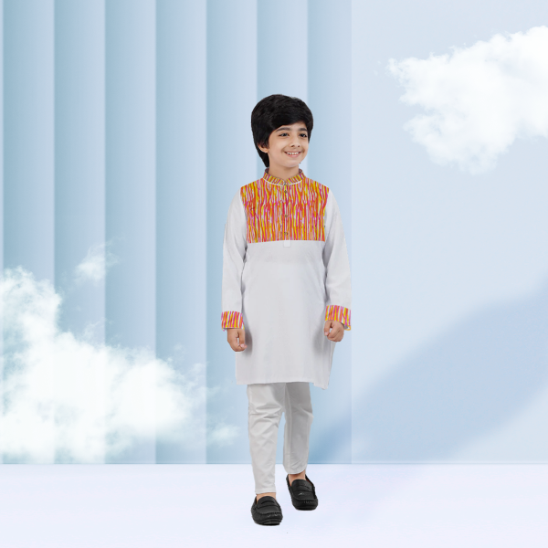 printed stylish panjabi for kids (2 to 16 years)