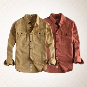 high thickness double pocket shirt (2pis combo)