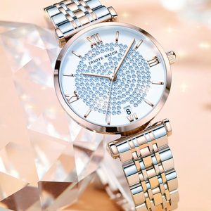 trsoye women ladice chain watch (silver)