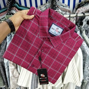 pure cotton full sleeve check shirt for men’s