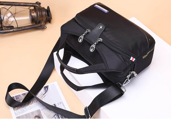 large capacity waterproof anti theft fashion (black)