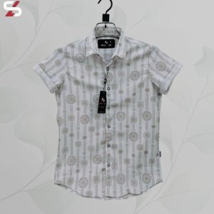 luxury popcorn half sleeve print shirt shy looks