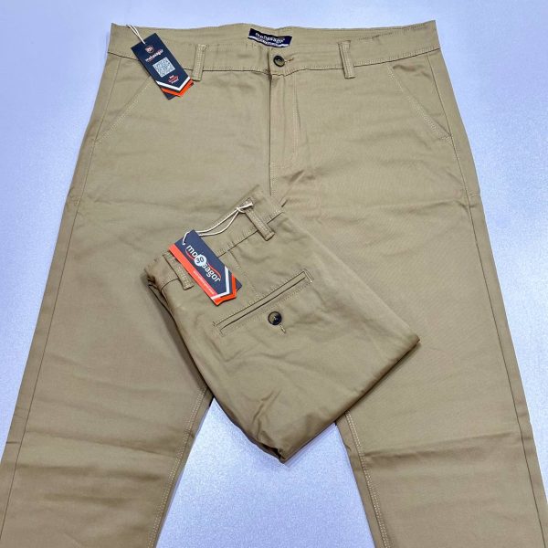 men's gabardine pant biskuit colour