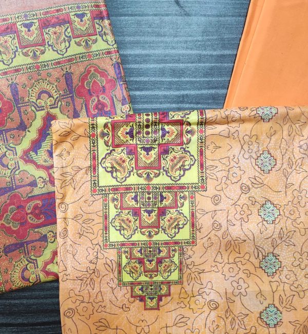 malhar 100% premium cotton lawn digital printed 3 piece