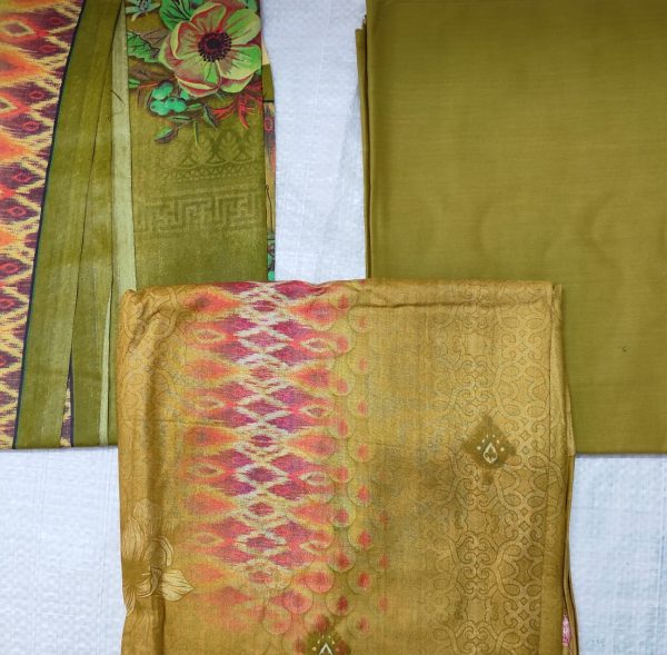 malhar 100% premium cotton lawn digital printed 3 piece