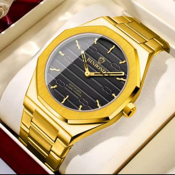 binbond 818 stainless steel quartz fashionable premium watch