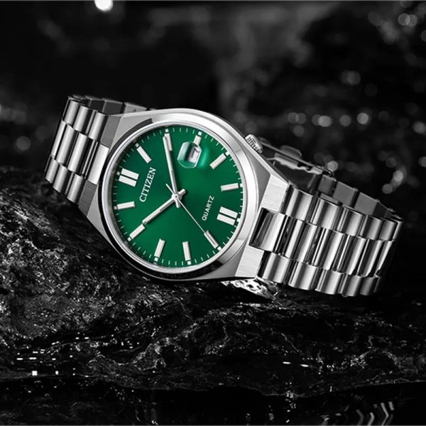 citizen tsuyosa men's green dial watch