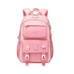 kids backpack children school bags waterproof primary schoolbag book bag (pink)