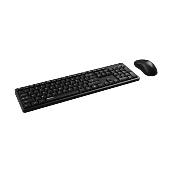rapoo x2100 wireless keyboard & mouse combo – black