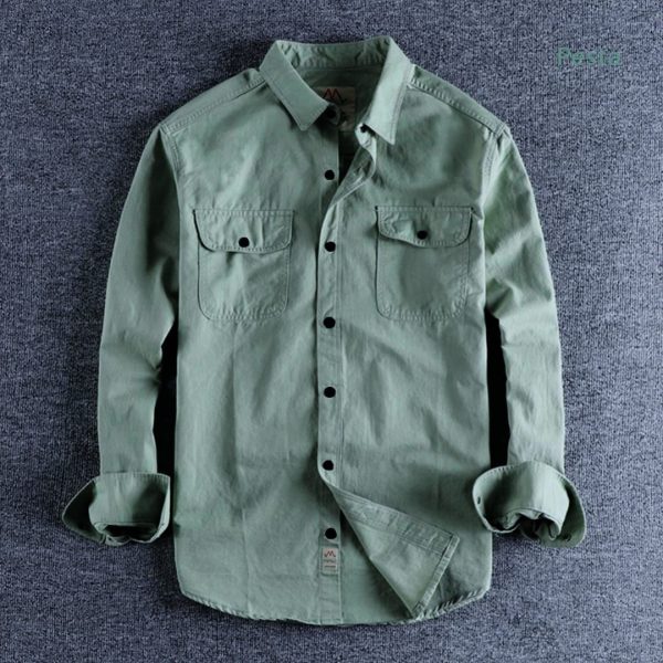 high thickness double pocket shirt..