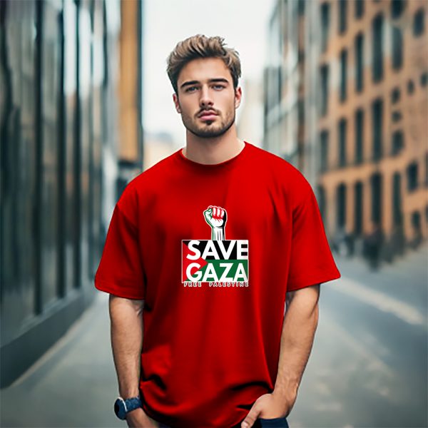 save gaza cotton t shirt