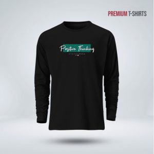 men's full sleeve (positive thinking) t shirt