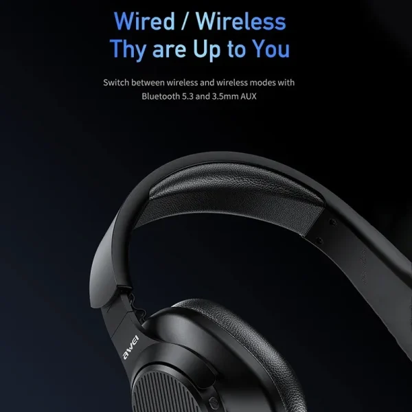 awei a997 pro anc wireless stereo headphone bluetooth with mic noise cancelling long battery life explosive bass